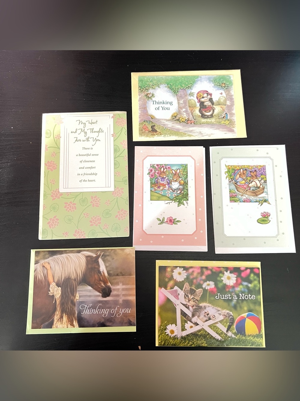 Vintage 16 Thinking of You Card Lot: Thinking of You/ Friendship Card Lot